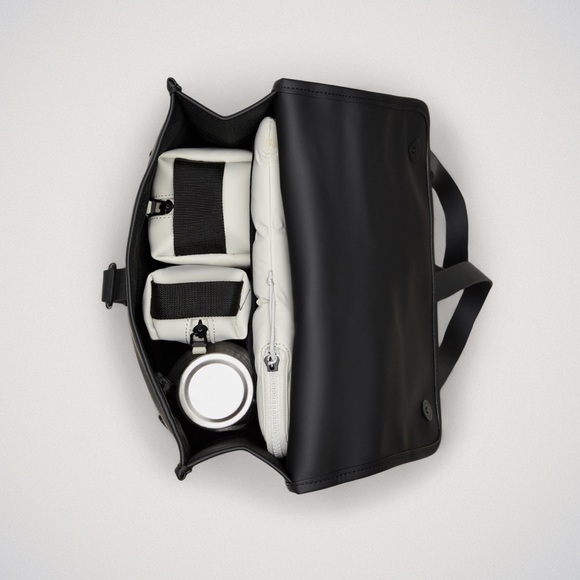 Rains Sky Blue Unisex Waterproof Backpack NEW - Picture 3 of 6